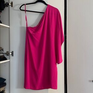 Lauren Ralph Lauren One-Shoulder Pink Dress Size 4